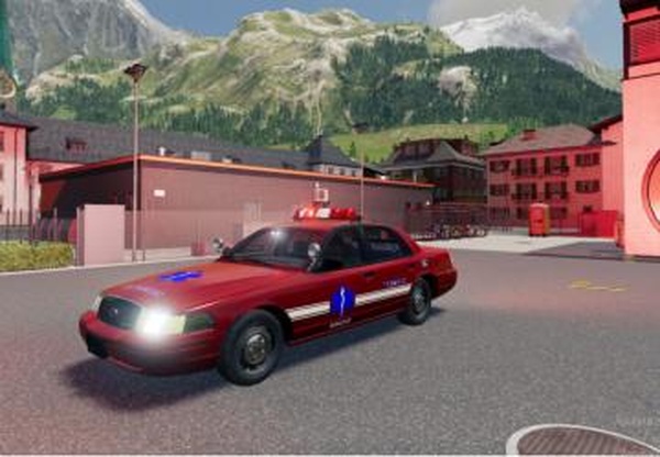 Ford Crown Victoria Paramedicверсия 2.01 для Farming Simulator 2019 (v1.7.x)