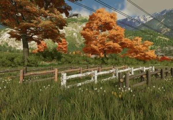 Tree Trunk Fencesверсия 1.0.1.0 для Farming Simulator 2022
