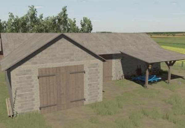 Concrete Block Garageверсия 1.0.0.0 для Farming Simulator 2025