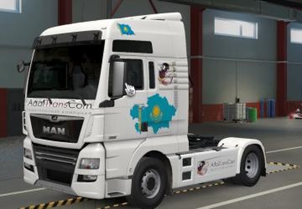 Скин AdalTransCom для MAN TGXверсия 1.0 для Euro Truck Simulator 2 (v1.43.x)