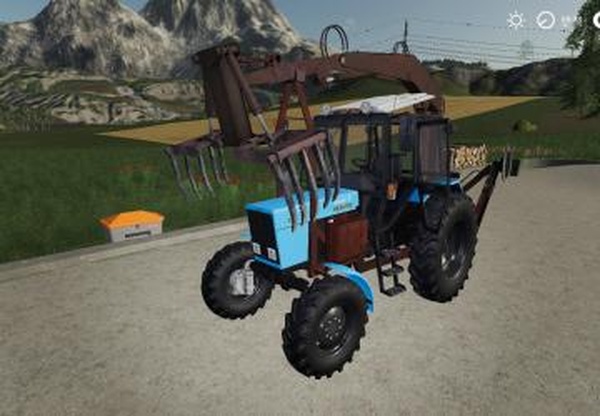 МТЗ 82 ПЭ 1Ф Вилочный - Переделкаверсия 1.0 для Farming Simulator 2019 (v1.7.1.0)