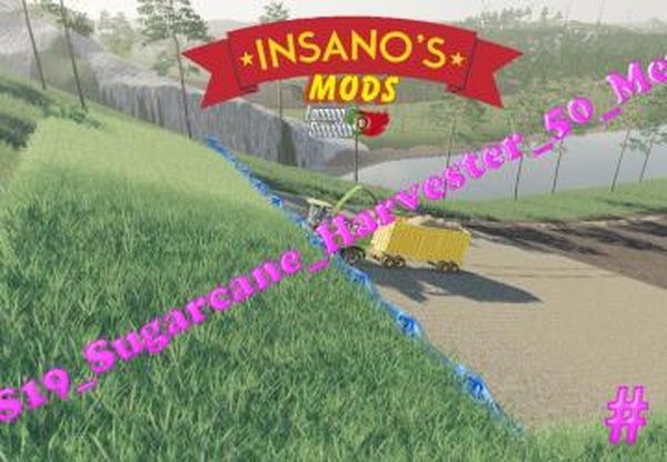 Sugarcane Harvester 50 Meterверсия 2.0 для Farming Simulator 2019 (v1.7.x)