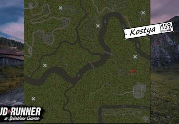 Карта «По долинам и по взгорьям»версия 1.0 для Spintires: MudRunner (v10.06.19)