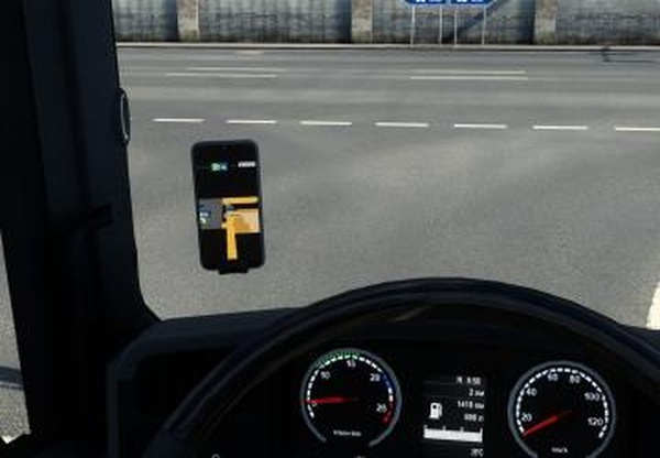 Phone Navigator for Scania RJLверсия 1.0 для Euro Truck Simulator 2 (v1.43.x)