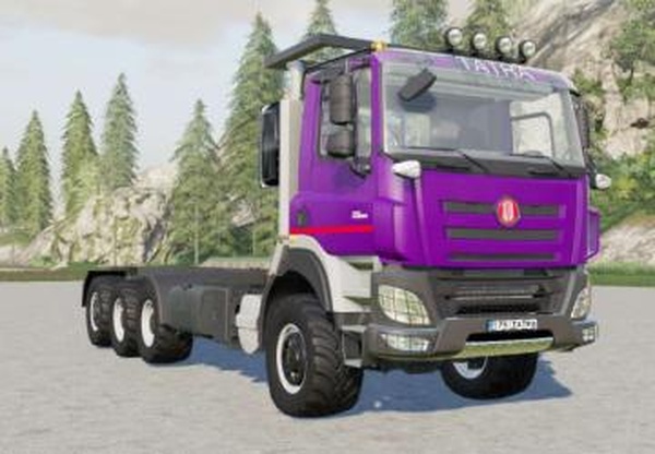 Tatra Phoenix T158 8×8 Chassis Cabверсия 1.0 для Farming Simulator 2019 (v1.7.x)