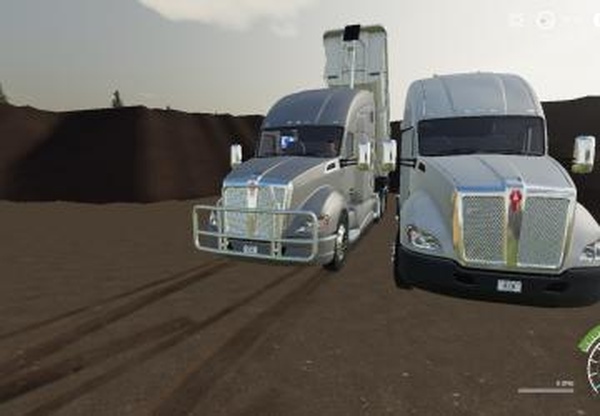 Kenworth T680 с реальной озвучкойверсия 1.0.0.1 для Farming Simulator 2019 (v1.7)