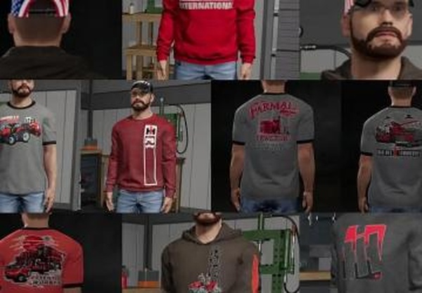 Case IH Themed Clothing Packверсия 1.0.0.0 для Farming Simulator 2022
