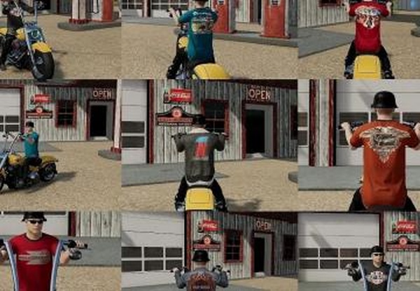 Harley themed clothing packверсия 1.0.0.0 для Farming Simulator 2022