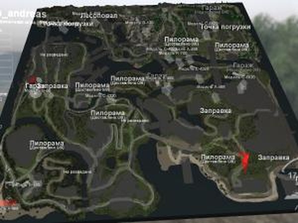 Карта «GTA San Andreas»версия 1.0 для SpinTires (v03.03.16)