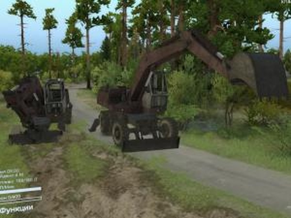 Гидравлический экскаватор ЭО-3323версия 1 для SpinTires (v03.03.16)