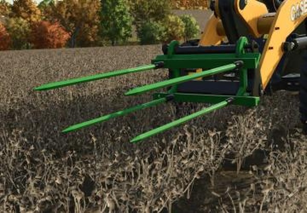 Round Cotton Module Spear For Wheel Loadersv1.0.0.0 для Farming Simulator 2025
