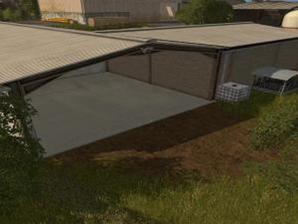 Складское здание с анимированными воротамиv1.0 для Farming Simulator 2017 (v1.4.4)