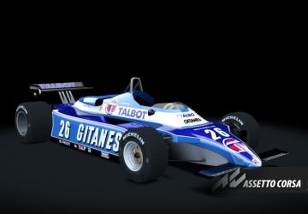 F1 1982 Ligier JS17Bверсия 1.0 для Assetto Corsa