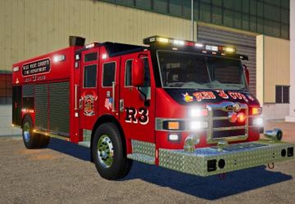 Pierce Velocity Rescueверсия 1.0 для Farming Simulator 2019 (v1.7x)