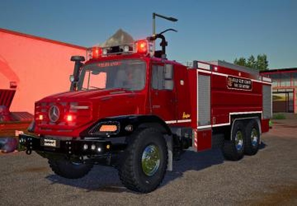 Mercedes Benz Zetros Brush Engineверсия 1.0 для Farming Simulator 2019 (v1.7x)