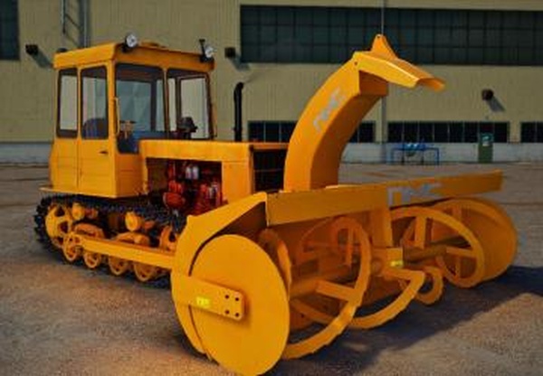 Dt-75 ML with snowplowверсия 1.0 для Farming Simulator 2019 (v1.7x)