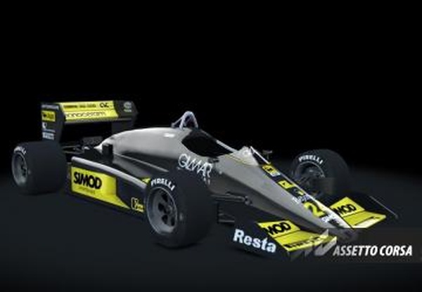 F1 1986 Minardi M186версия 1.0 для Assetto Corsa
