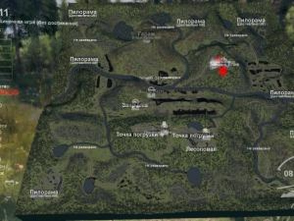 Карта «Лес 11»версия 1.0 для SpinTires (v03.03.16)