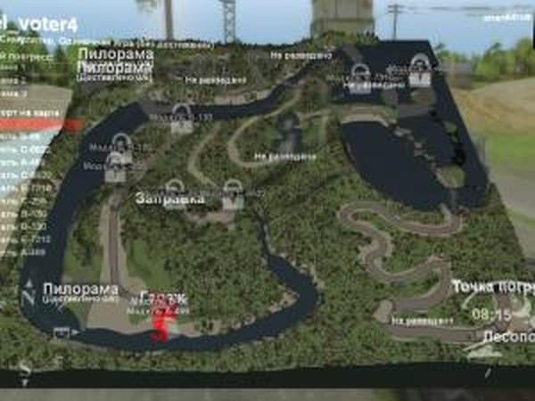 Карта «Вода 4»версия 1.0 для SpinTires (v03.03.16)