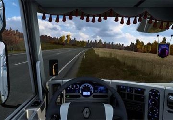 Blue and White dashboardверсия 1.0 для Euro Truck Simulator 2 (v1.43.x)