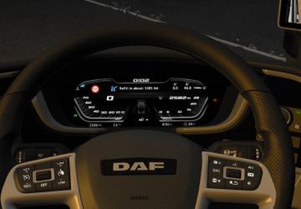 DAF XG Custom dashboardверсия 1.1 для Euro Truck Simulator 2 (v1.43.x)