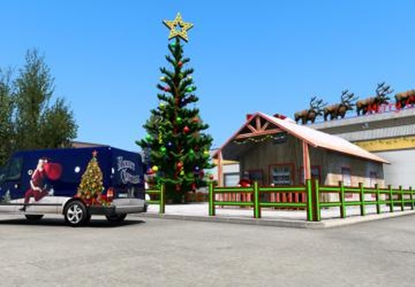 Truck Service Christmas Editionверсия 1.2 для Euro Truck Simulator 2 (v1.40.x, - 1.43.x)