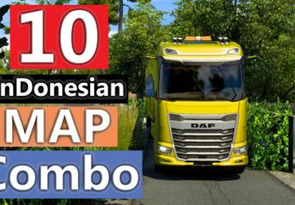 Indonesian Map Comboверсия 2.0 для Euro Truck Simulator 2 (v1.43.x)