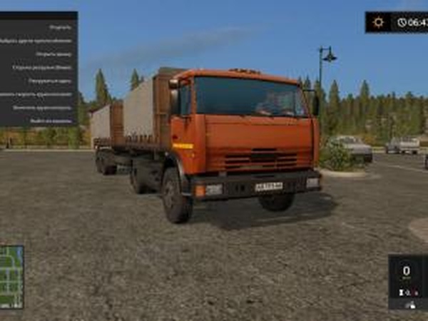 КамАЗ-43255С + Прицепверсия 2.0 для Farming Simulator 2017 (v1.4.4)