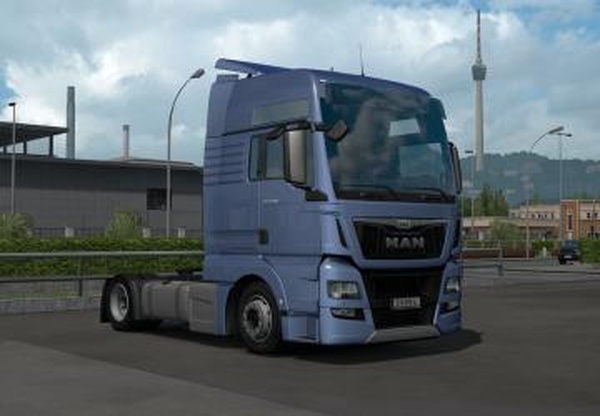 Low deck chassis addon for SCS MAN TGX Euro 6v1.2 для Euro Truck Simulator 2 (v1.43.x)