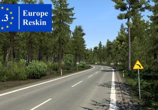 Europe Reskinверсия 1.3 для Euro Truck Simulator 2 (v1.43.x)