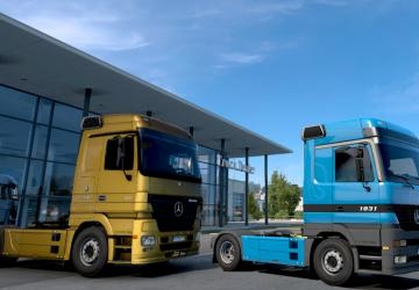 Mercedes Actros MP1 и MP 2 Editedверсия 1.7 для Euro Truck Simulator 2 (v1.43.x)