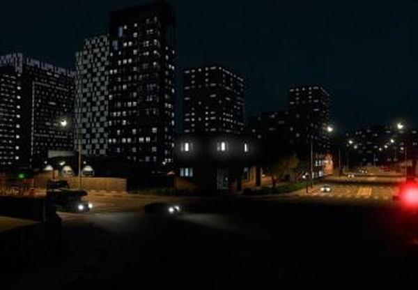 Realistic Building Lightsверсия 3.0 для Euro Truck Simulator 2 (v1.40.x, - 1.43.x)