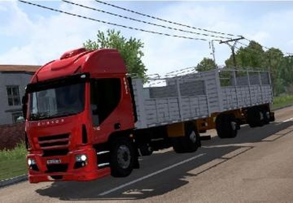 Iveco Cursor 330 тандем + прицепверсия 1.0 для Euro Truck Simulator 2 (v1.42.x)
