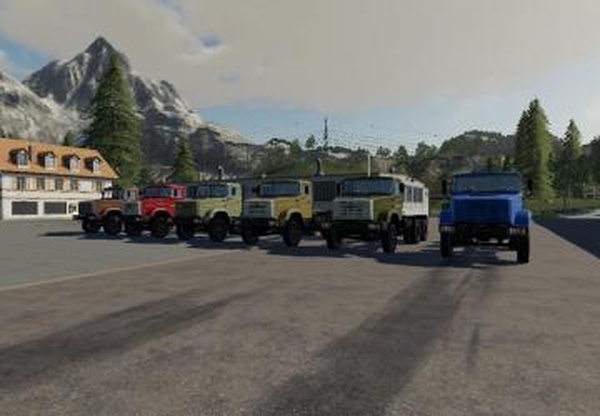 ЗиЛ 13305А и Прицепверсия 1.0.0.0 для Farming Simulator 2019 (v1.5.x)