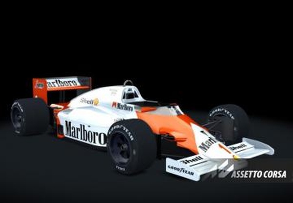 F1 1986 Mclaren MP4/2Cверсия 1.0 для Assetto Corsa