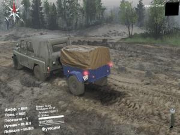 Прицепы для всех: гараж 3версия 1.0 для SpinTires (v03.03.16)