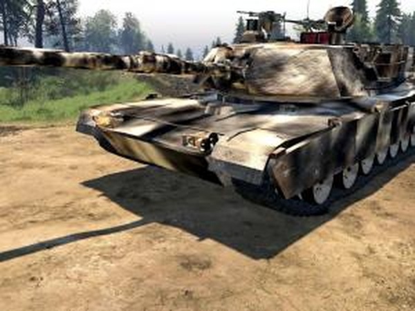 M1 Abrams «Desert Camo»версия 03.06.17 для SpinTires (v03.03.16)