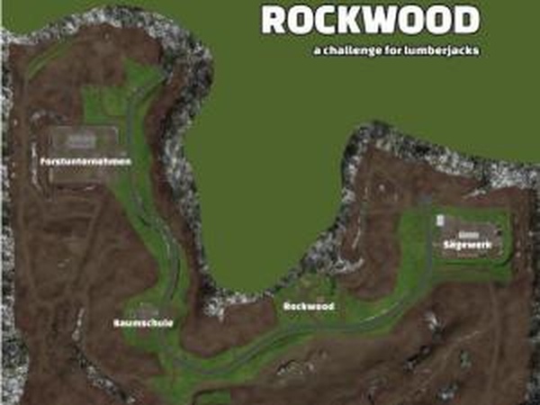 Карта «RockWood (Лесозаготовка)»версия 1 для Farming Simulator 2017 (v1.4)