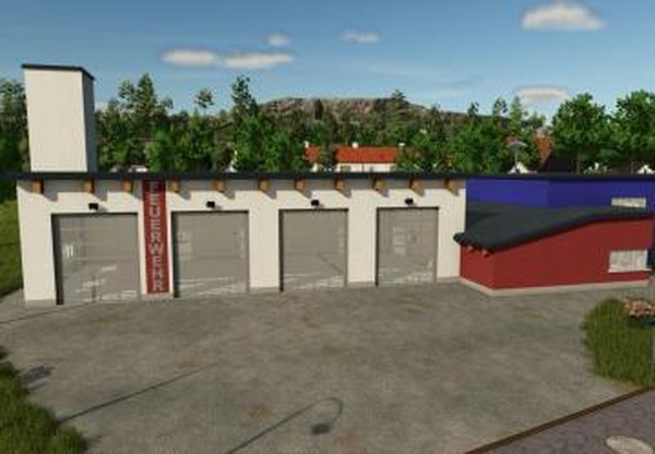 German Village Fire Departmentверсия 1.0.0.0 для Farming Simulator 2025