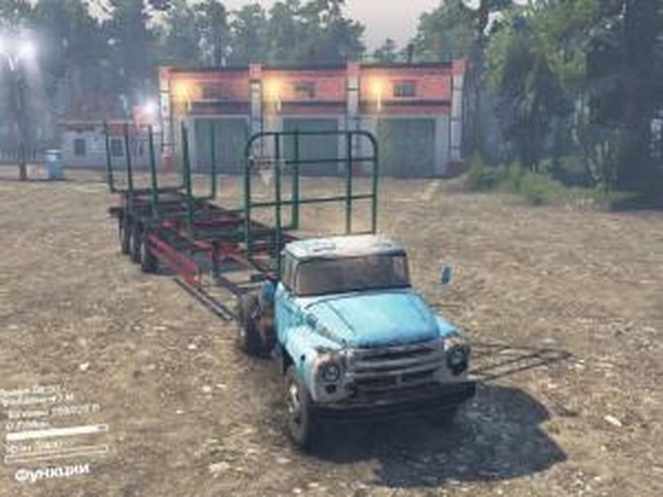 Прицеп Лесотрубовоз для дефолтаверсия 1 для SpinTires (v03.03.16)