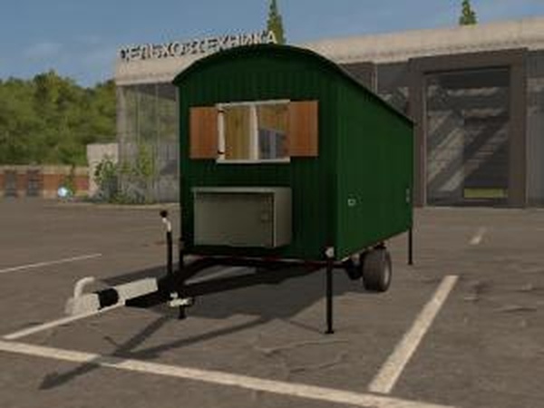Прицеп-бытовка Bauwagenверсия 1.0.0.0 для Farming Simulator 2017