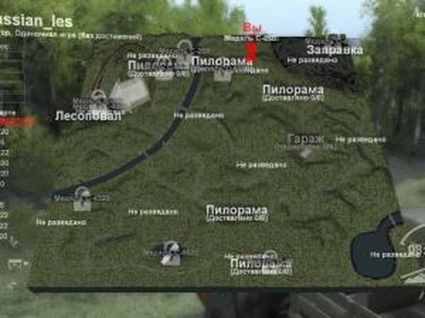 Карта «Русский лес»версия 1 для SpinTires (v03.03.16)