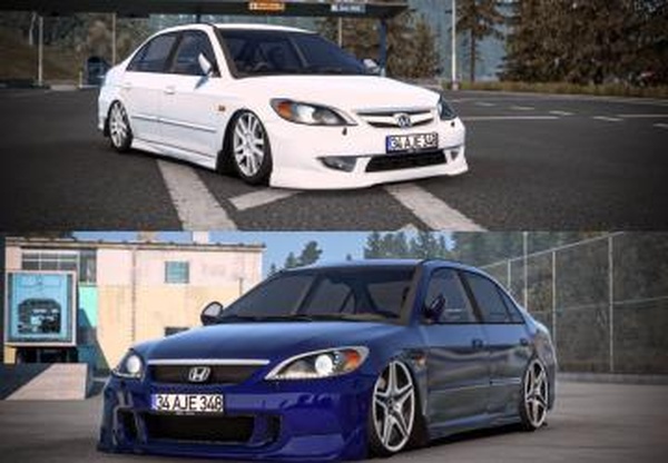 Honda Civic VTEC 2версия 1.1 для Euro Truck Simulator 2 (v1.42.x)