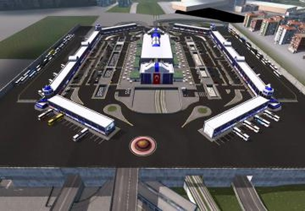 Biggest bus terminal 2021версия 2.0 для Euro Truck Simulator 2 (v1.42.x)