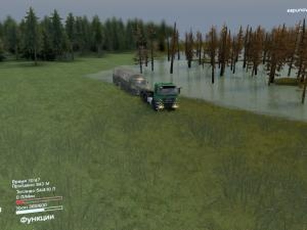 Карта «Река Абинка»версия 1.0 для SpinTires (v03.03.16)