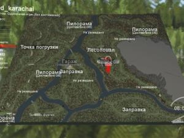 Карта «Красный Карачай»версия 2.0 для SpinTires (v03.03.16)