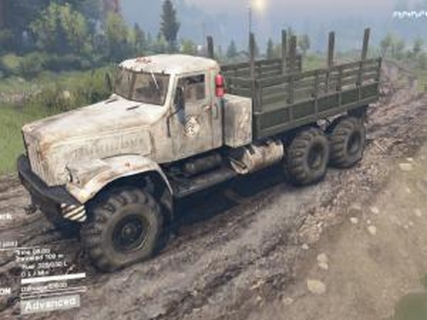 Текстура КрАЗ-255 «Белая»версия 1.0 для SpinTires (v03.03.16)