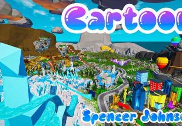 Карта «Cartoon Map»версия 1.0 для BeamNG.drive (v0.19.4.2)