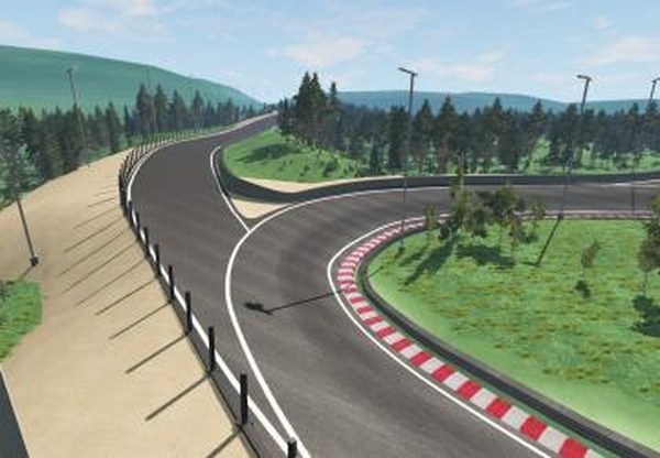 Карта «Boomerang Race Track»версия 1.0 для BeamNG.drive (v0.19)