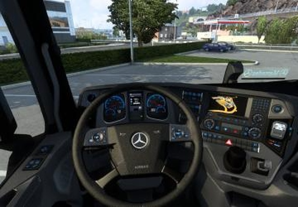 Чёрный салон для MP4версия 1.0 для Euro Truck Simulator 2 (v1.35.x, - 1.42.x)